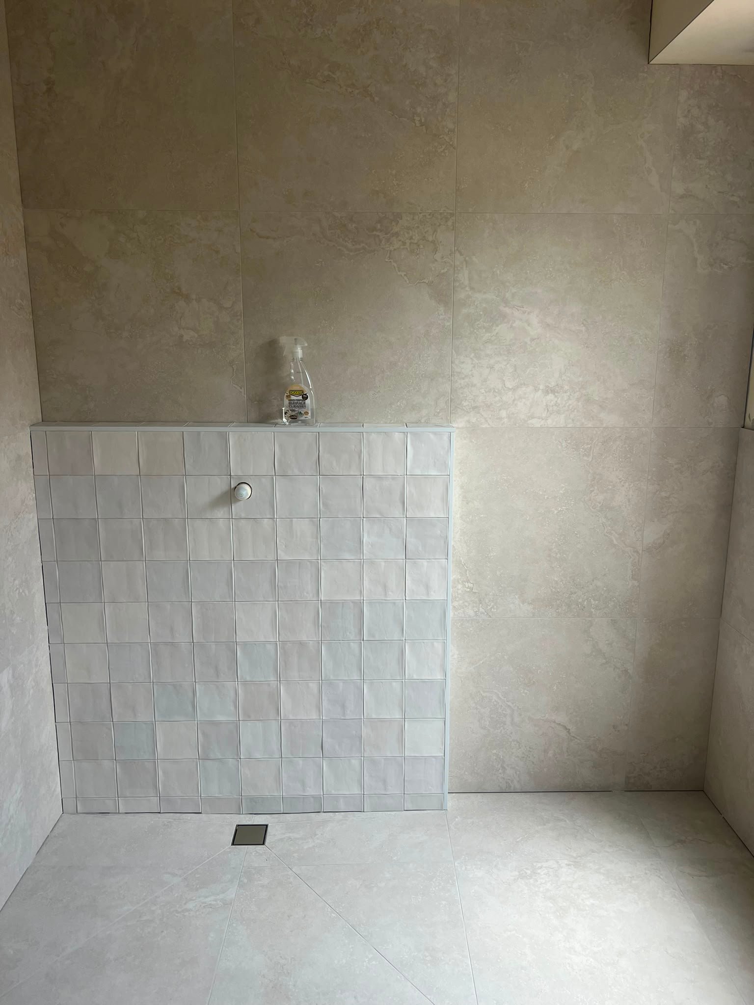 Detailed stone installation and surface finish