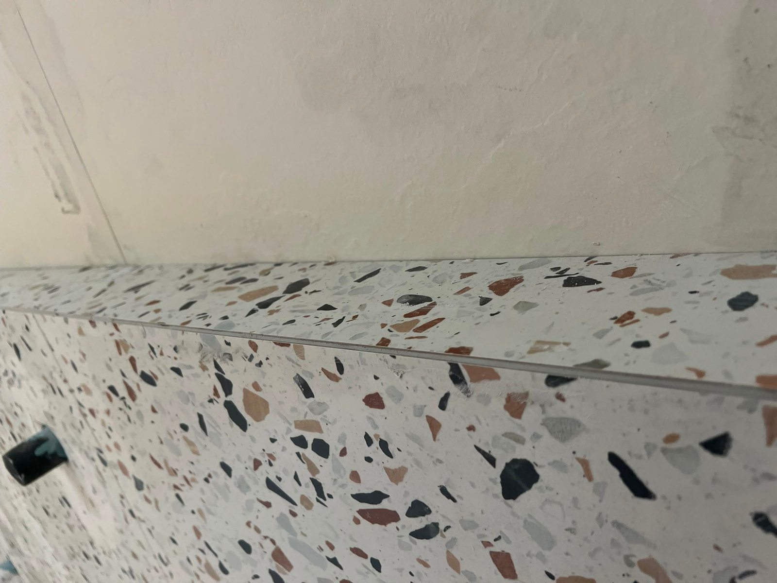 Marble wall and floor installation detail