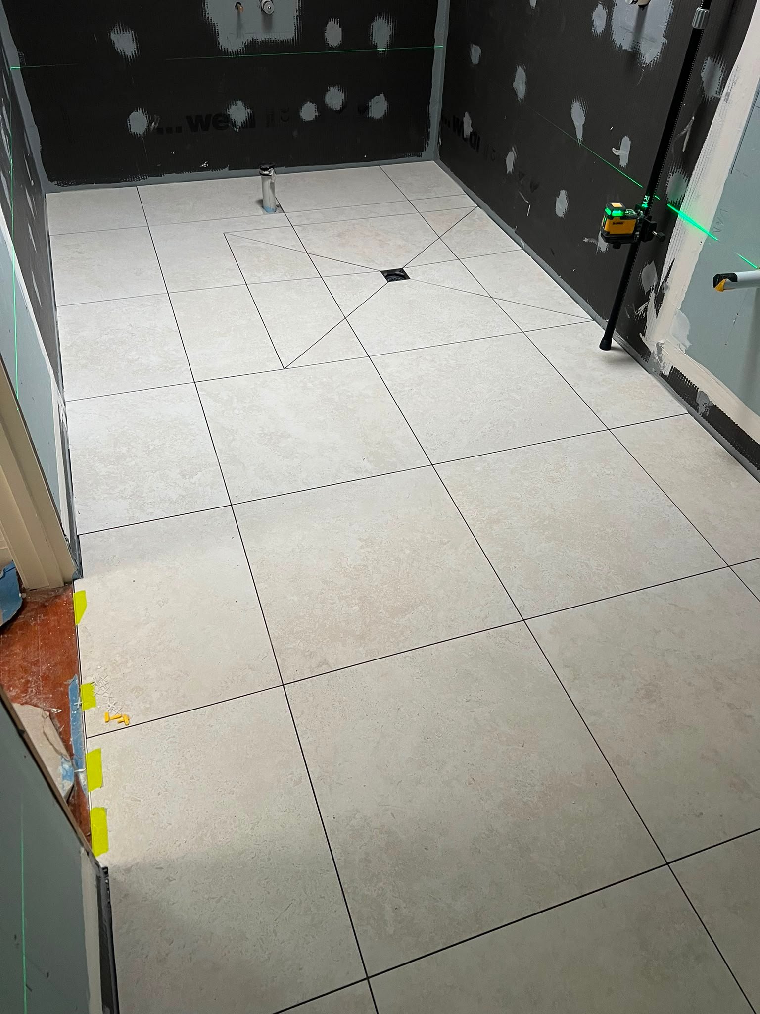 Professional floor tiling project in Geelong