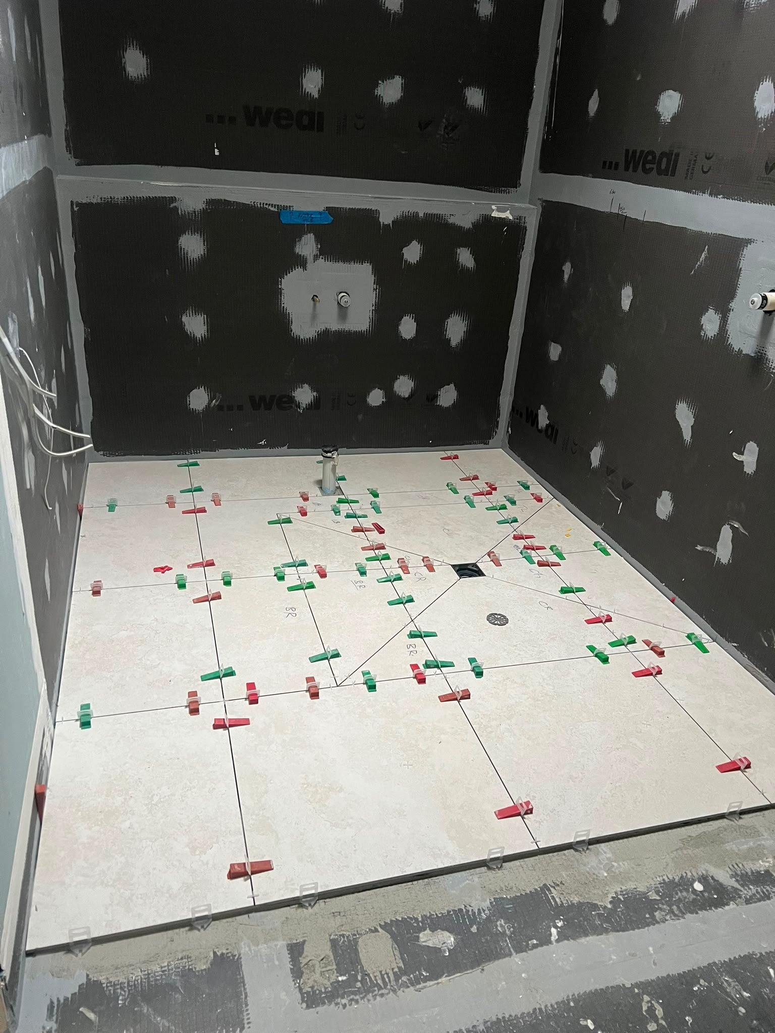 Professional bathroom waterproofing project completed by Bravo Tiling in Geelong